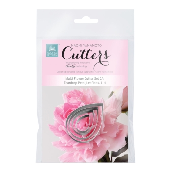 Multi Flower Cutter Set 2A - Teardrop Petal/Leaf No. 1 - 4